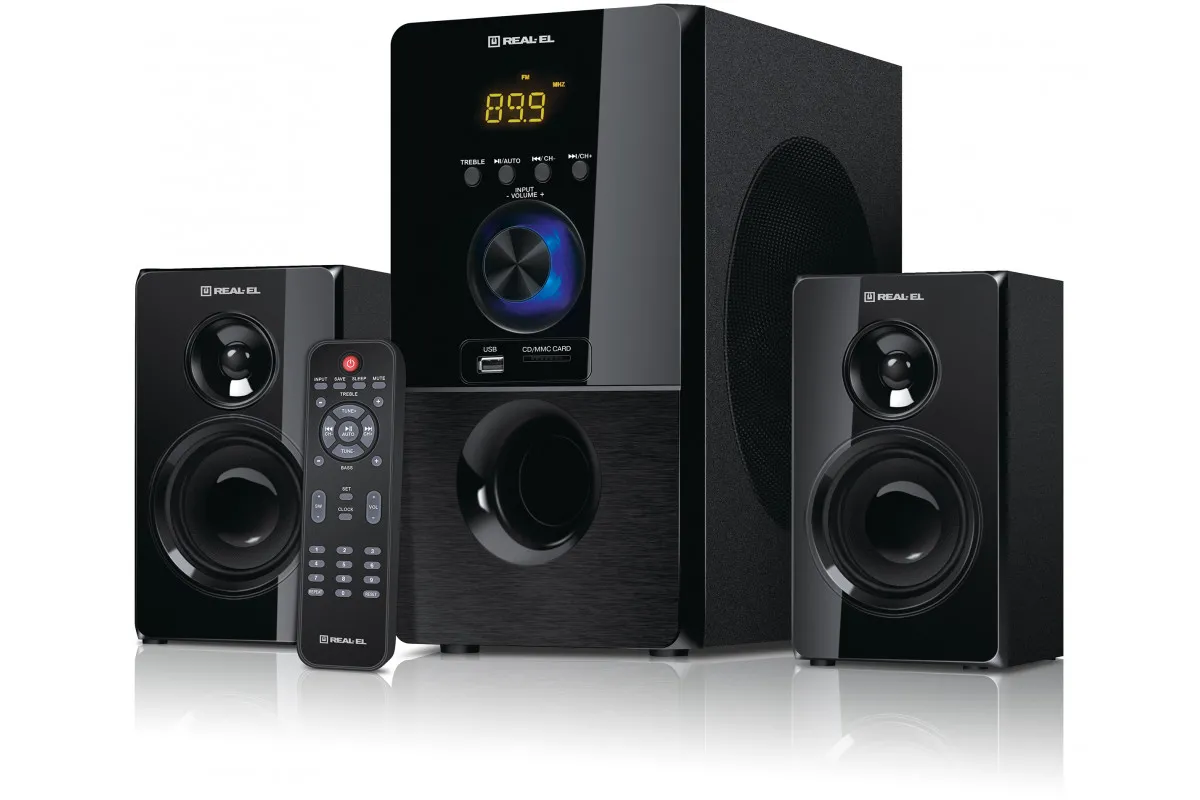 Акустична система REAL-EL M-555 Black (EL121300013) (UA)