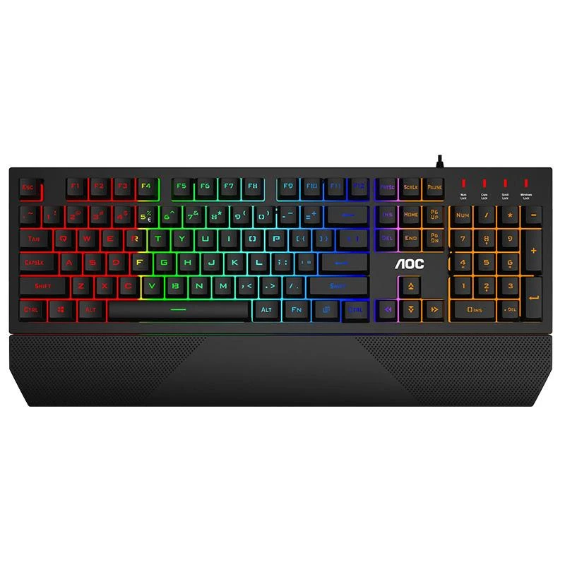 Клавіатура AOC GK200 Gaming Rainbow LED USB (GK200D32R) (UA)