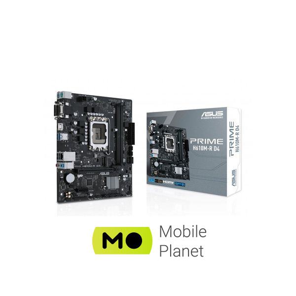 Материнська плата ASUS PRIME H610M-R D4-SI (90MB1B40-M0ECY0) (UA)
