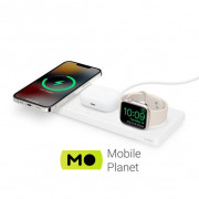 Belkin BOOST CHARGE PRO 3-in-1 Wireless Charging Pad with MagSafe White (HPU82, WIZ016vfWH)