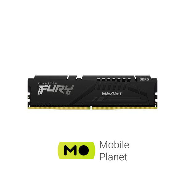 Оперативна пам'ять DDR5 16GB 5200 MHz Beast Black Kingston Fury (ex.HyperX) (KF552C40BB-16) (UA)