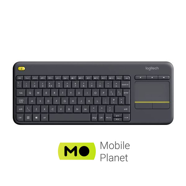 Клавіатура Logitech K400 Plus Touch Wireless UA Black (920-007145) (UA)