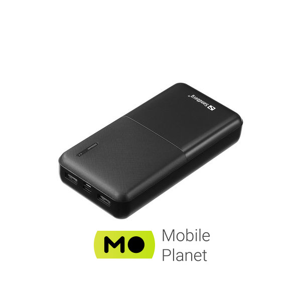 Мобільна батарея Sandberg 20000mAh, Saver, USB-C, Micro-USB, output: USB-A*2 Total 5V/2.4A (320-42) (UA)