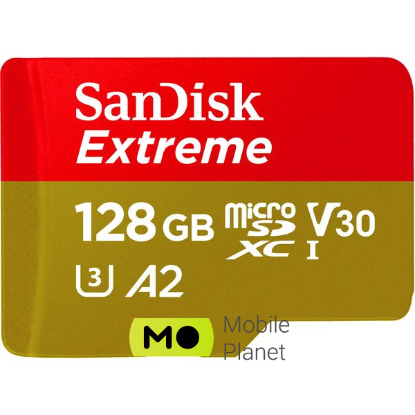 Карта пам'яті SanDisk 128GB microSD class 10 UHS-I U3 Extreme (SDSQXAA-128G-GN6MN)