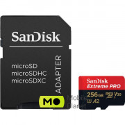 SanDisk 256 GB microSDXC UHS-I U3 Extreme Pro+SD Adapter (SDSQXCD-256G-GN6MA) (UA)