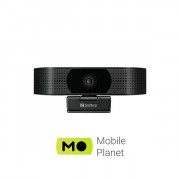 Sandberg Webcam Pro Elite 4K UHD (IMX258) Autofocus USB-A/USB-C Black (134-28) (UA)