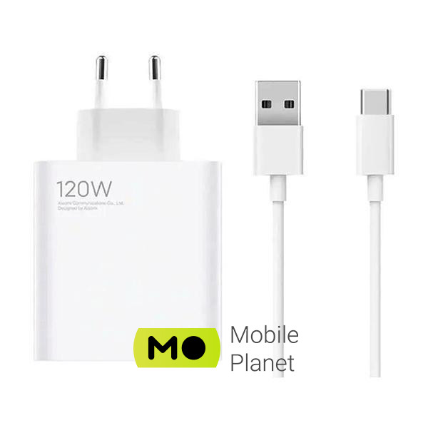 Xiaomi 120W Charger + USB Type-C Cable White (BHR6034EU)