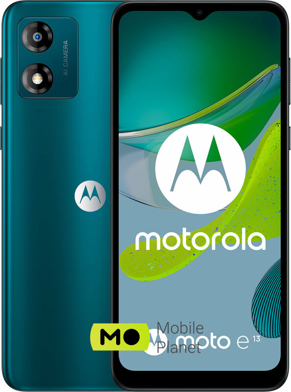 Мобільний телефон Motorola Moto E13 2/64GB Aurora Green (PAXT0035RS) (UA)