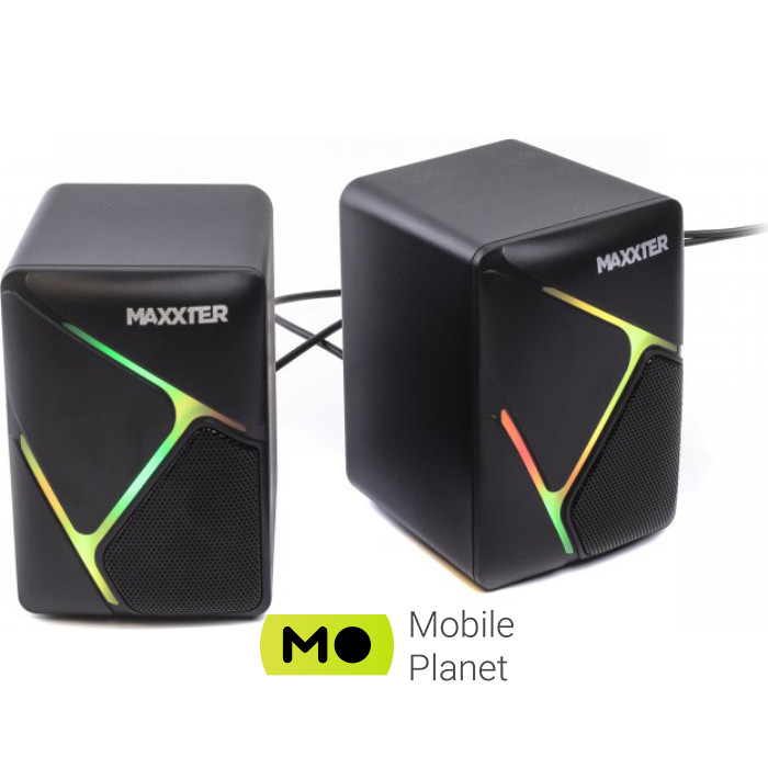 Акустическая система Акустична система 2.0 MAXXTER CSP-U004RGB USB Питание 6Вт (UA)