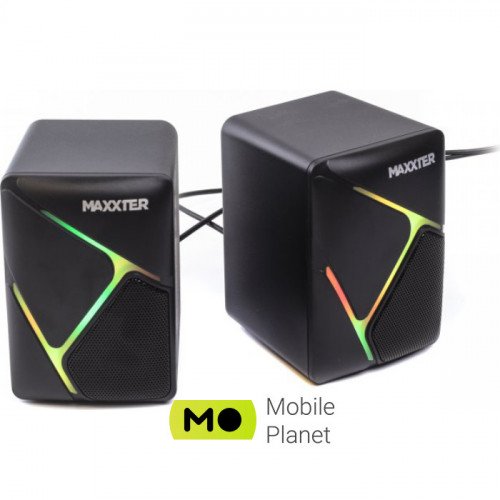 Акустична система 2.0 MAXXTER CSP-U004RGB USB Питание 6Вт (UA)