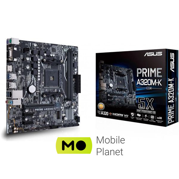 Материнская плата ASUS PRIME A320M-K/CSM (90MB0TV0-M0EAYC) (UA)