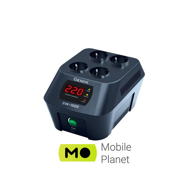 Стабілізатор напруги Gemix ZVK-1000 (ZVK1000.700W) (UA)