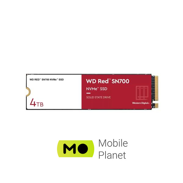 SSD диск M.2 2280 4TB SN700 RED WD (WDS400T1R0C) (UA)