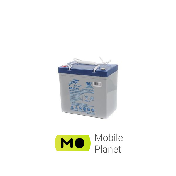 Акумуляторна батарея Ritar GEL DG12-55 12V-55Ah (DG12-55) (UA)