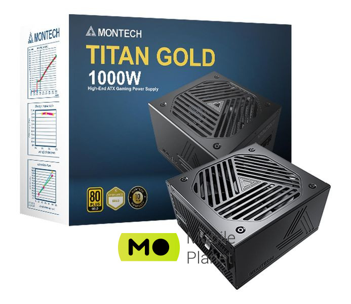 Блок питания Montech TITAN 1000W 80 Plus Gold (TIS0125) EU