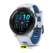 Garmin Forerunner 265 Black Bezel w. Whitestone Case and Whitestone/Tidal Blue S. Band (010-02810-01/11/51)
