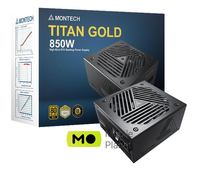 Блок живлення Montech TITAN 850W 80 Plus Gold (TIS0124) EU