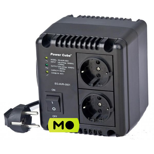 Стабілізатор напруги EnerGenie 1000 ВА, 600Вт (EG-AVR-1001) (UA)