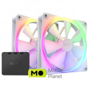 Кулер для корпусу NZXT F140RGB Twin (White) (RF-R14DF-W1) (UA)