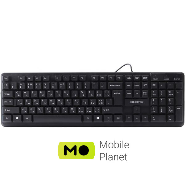 Клавіатура Maxxter KBM-U01-UA USB Black (KBM-U01-UA) (UA)