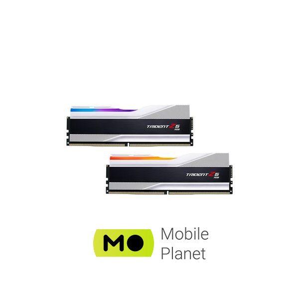 Оперативная память DDR5 64GB (2x32GB) 6000 Trident Z5 RGB Silver G.Skill (F5-6000J3238G32GX2-TZ5RS) (UA)