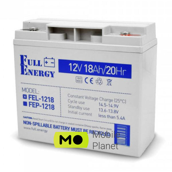 Аккумуляторная батарея Full Energy 12В 18Ач (FEL-1218) (UA)