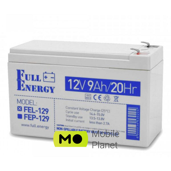 Акумуляторна батарея Full Energy 12В 9Ач (FEL-129) (UA)