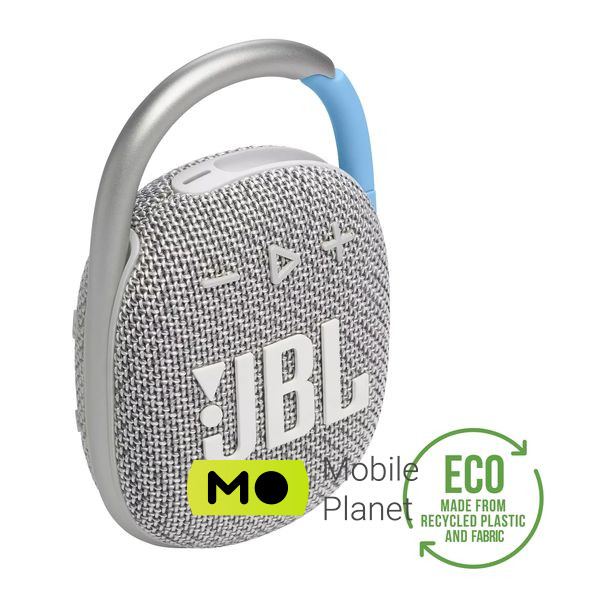Акустична система JBL Clip 4 Eco White (JBLCLIP4ECOWHT)