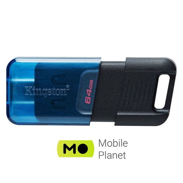 Флеш память Kingston 64GB DataTraveler 80 M USB-C 3.2 Blue/Black (DT80M/64GB)