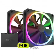 Кулер для корпуса NZXT F140RGB Twin (Black) (RF-R14DF-B1) (UA)