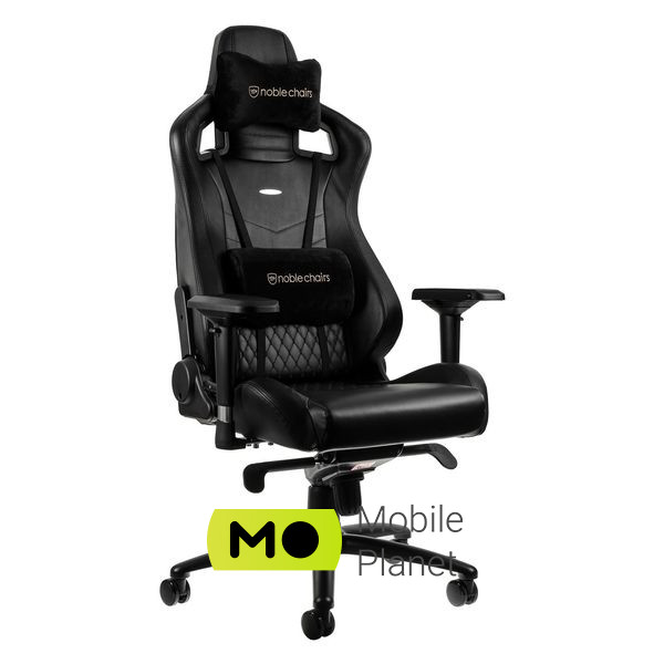 Ігрове крісло Noblechairs Epic Series Real Leather Black (NBL-RL-BLA-001) (UA)