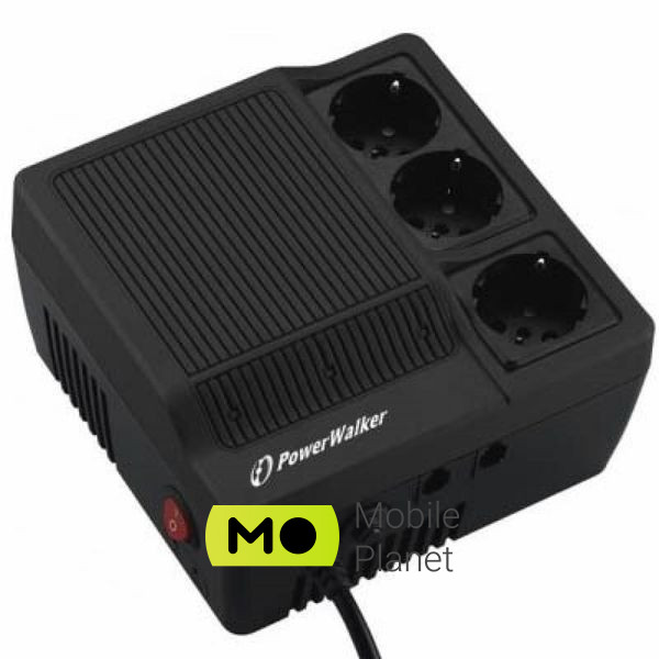 Стабилизатор напряжения PowerWalker BlueWalker AVR 600 VA (10120300) (UA)