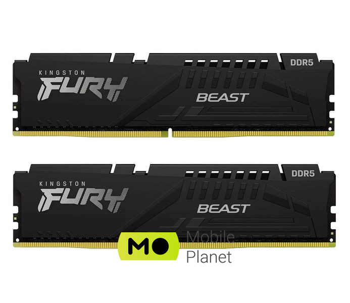 Оперативна пам'ять Kingston FURY 64GB (2x32GB) 5600MHz CL36 Beast Black EXPO (KF556C36BBEK2-64) EU