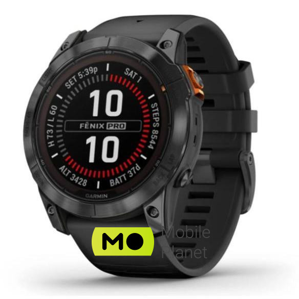 Garmin Fenix 7X Pro Solar Slate Gray w. Black Band (010-02778-00/01)