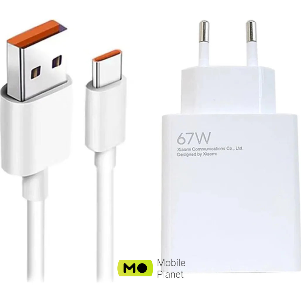Xiaomi Wall Charger 67W White + USB-C (BHR6035EU)
