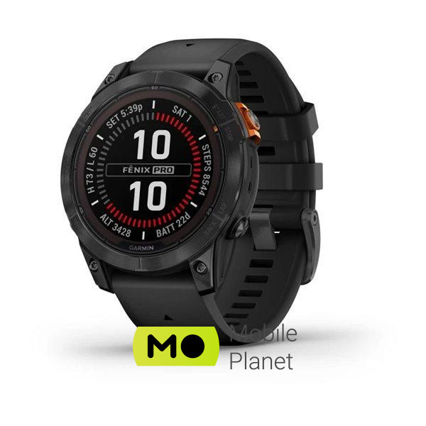 Garmin Fenix ​​7 Pro Solar Slate Gray w. Black Band (010-02777-00/01)