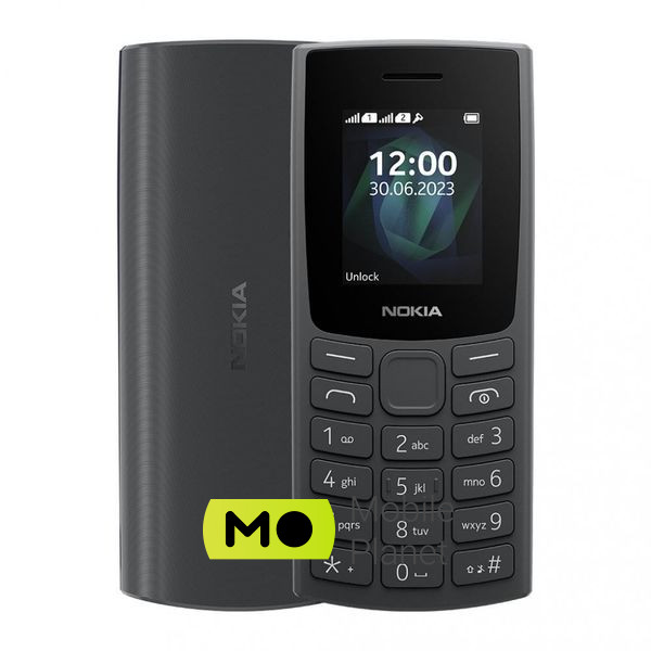 Мобильный телефон Nokia 105 SS 2023 Charcoal (no charger) (UA)