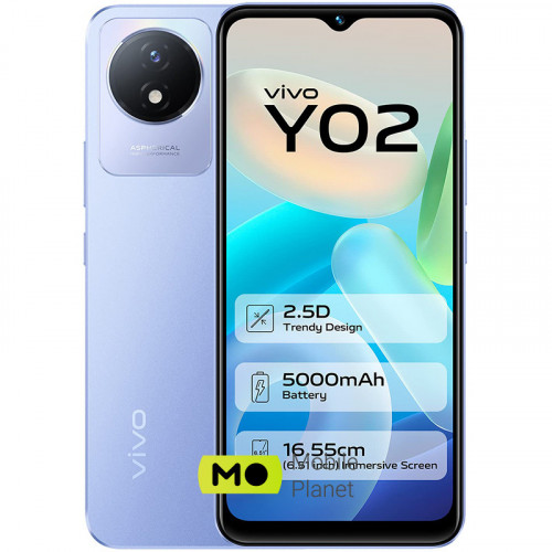 Vivo Y02 2/32GB Orchid Blue 2023 (UA)