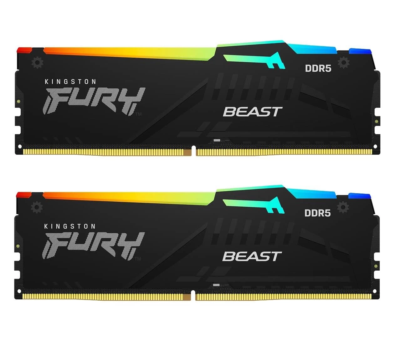 Оперативна пам'ять Kingston FURY 64GB (2x32GB) 5200MHz CL36 Beast RGB EXPO (KF552C36BBEAK2-64) EU