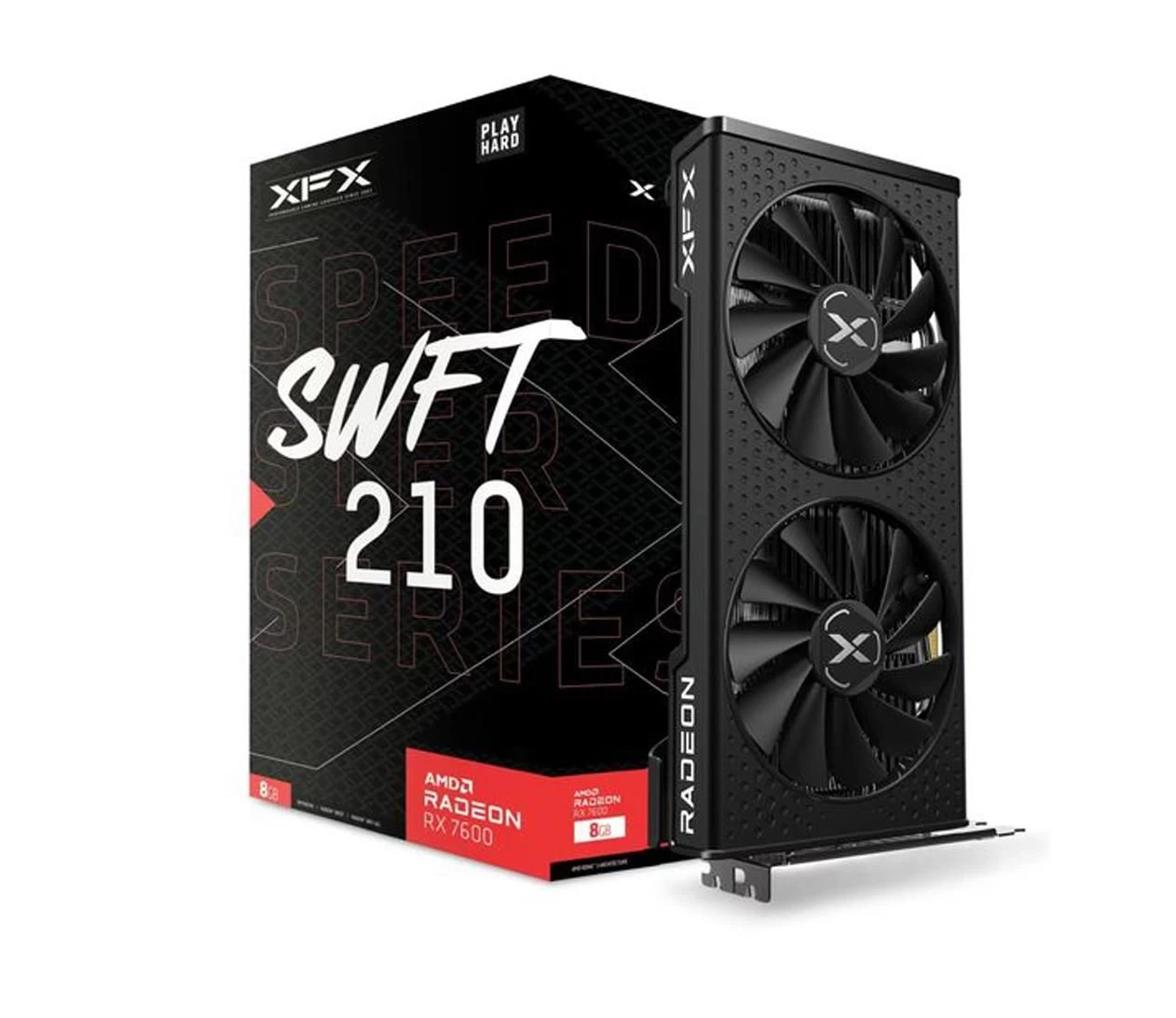 Відеокарта XFX Radeon RX 7600 Core Edition 8 GB GDDR6 (RX-76PSWFTFY) EU