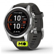 Garmin Fenix 7S Pro Solar Silver w. Graphite Band (010-02776-00/01)
