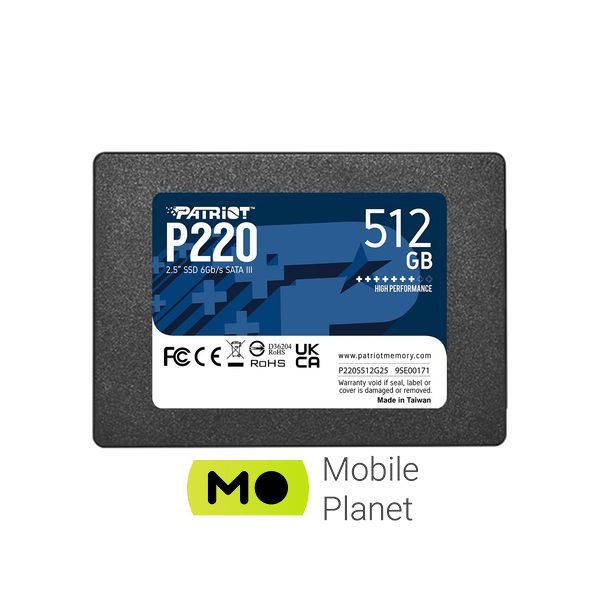 SSD диск 2.5 512GB Patriot (P220S512G25) (UA)