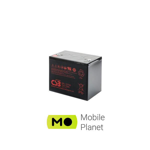 Аккумуляторная батарея CSB 12В 80 Ач (GPL12750) (UA)
