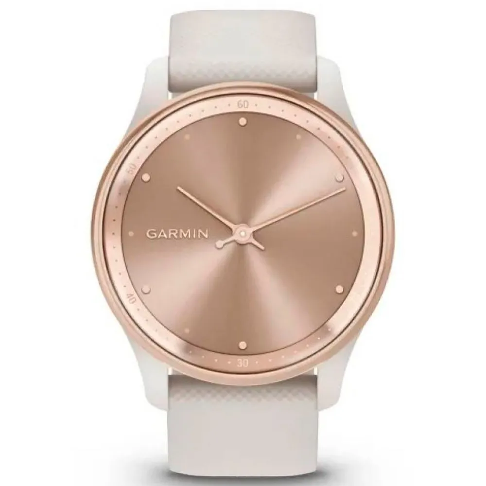 Garmin Vivomove Trend Peach Gold S. Steel Bezel w. Ivory Case and S. Band (010-02665-01) (UA)