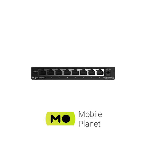 Комутатор мережевий Ruijie Networks RG-ES208GC (UA)