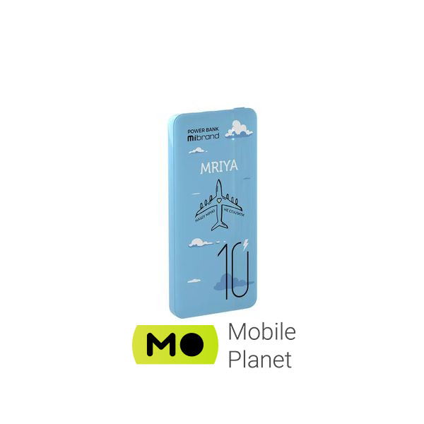 Мобільна батарея Mibrand 10000 mAh Mriya Blue (MI10K/Mriya) (UA)