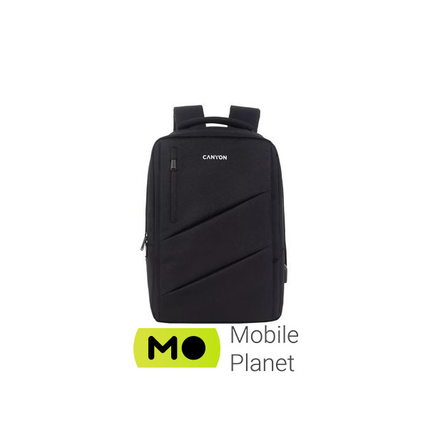 Рюкзак для ноутбука Canyon 15.6 BPE-5 Urban, USB, 12-18L, Black (CNS-BPE5B1) (UA)