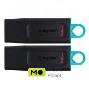 Kingston 2x64GB DT Exodia Black+Blue USB 3.2 (DTX/64GB-2P) (UA)