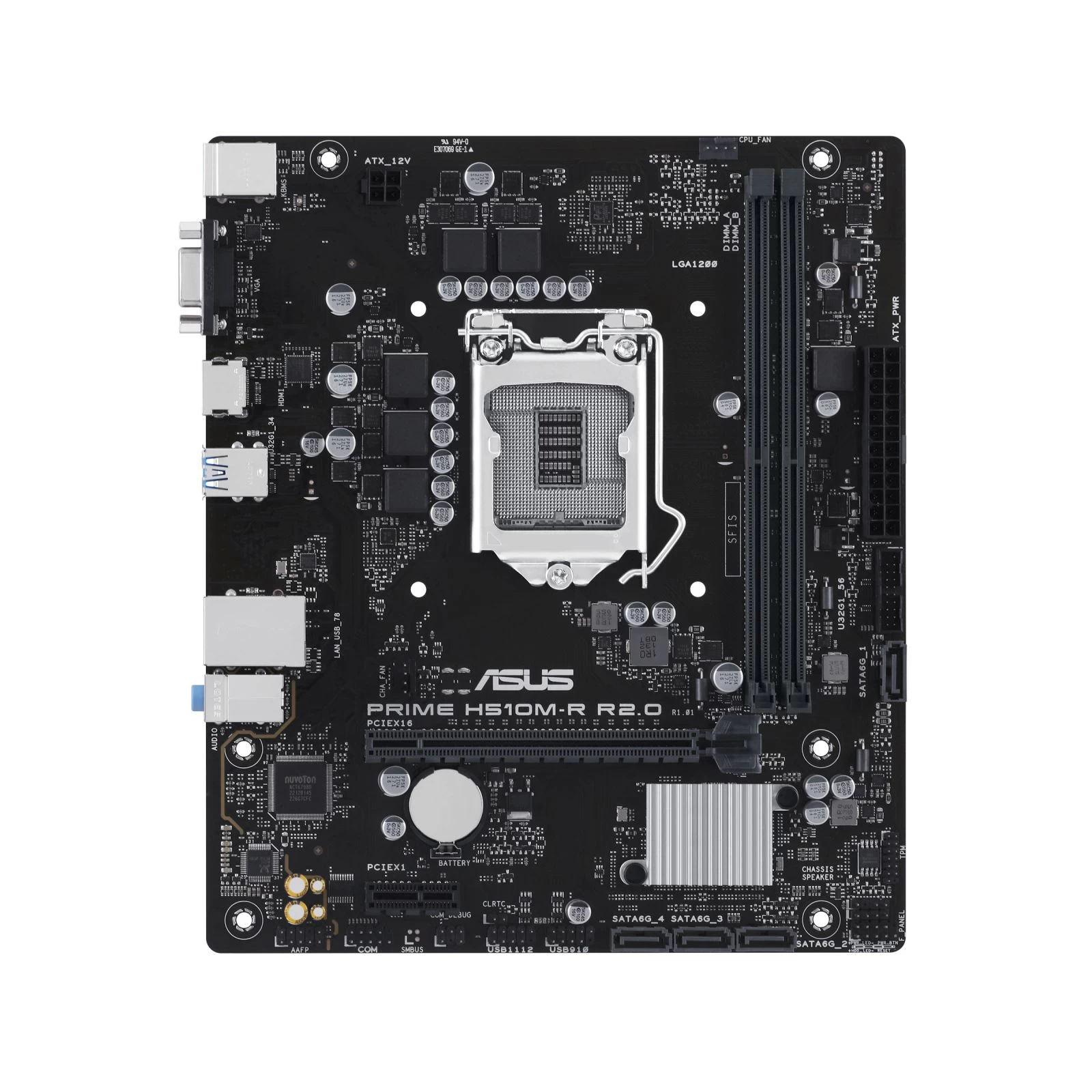 Материнська плата ASUS PRIME H510M-R R2.0-SI (90MB1EX0-M0ECY0) (UA)
