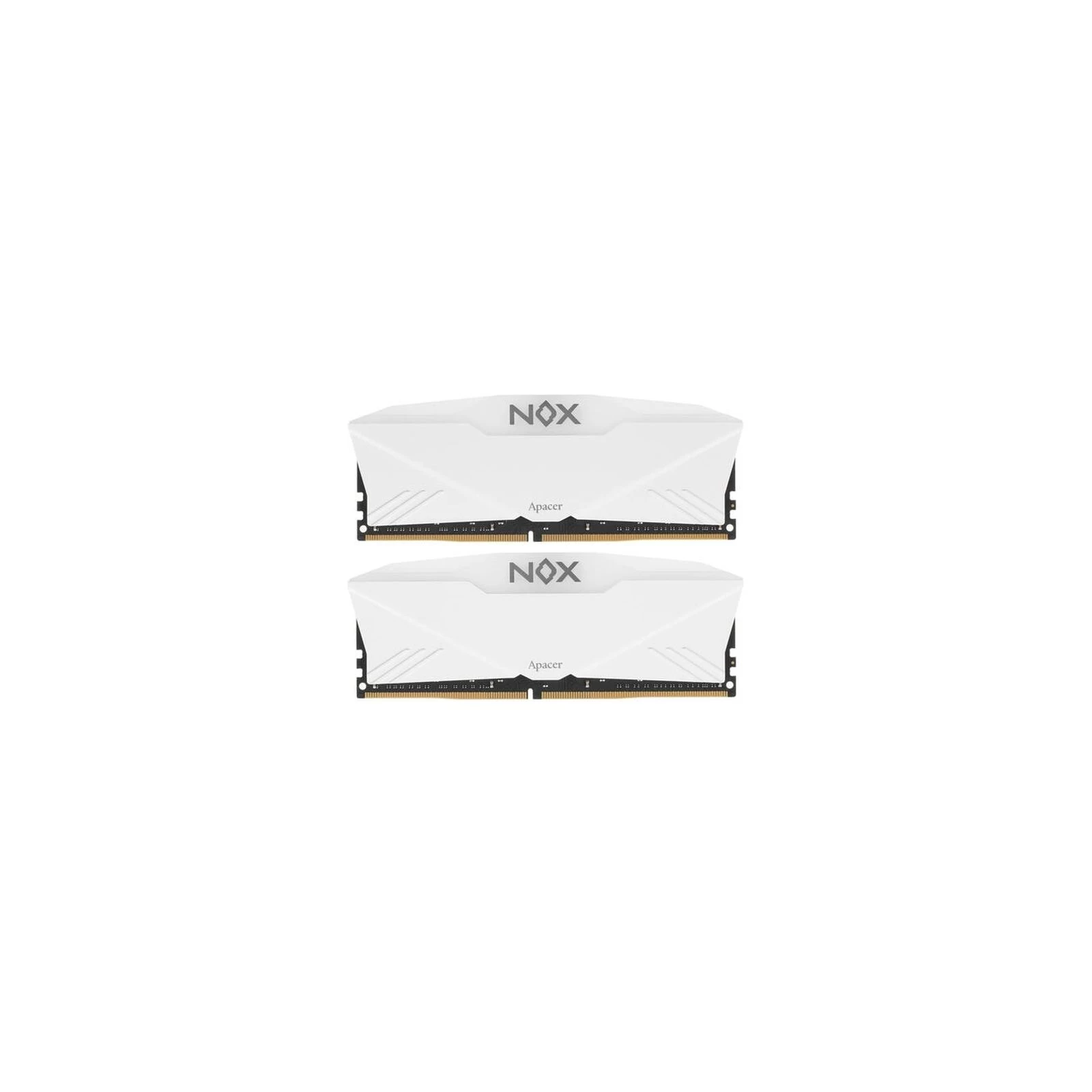 Оперативная память DDR4 16GB (2x8GB) 3200 MHz NOX RGB White Apacer (AH4U16G32C28YNWAA-2) (UA)